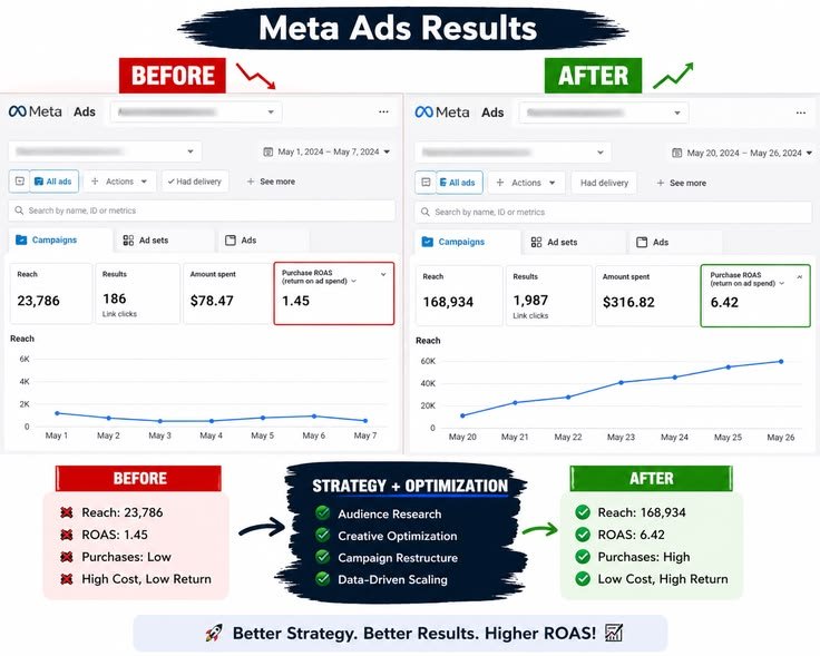 Meta Ads campaign results